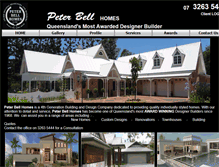 Tablet Screenshot of peterbellhomes.com.au